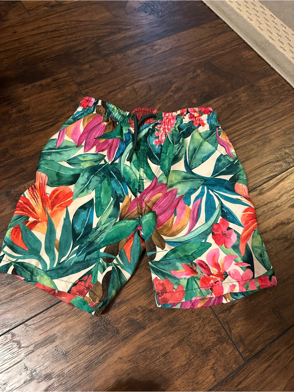 Primark Tropical Floral Boys’ Shorts - Green, Pink, Orange